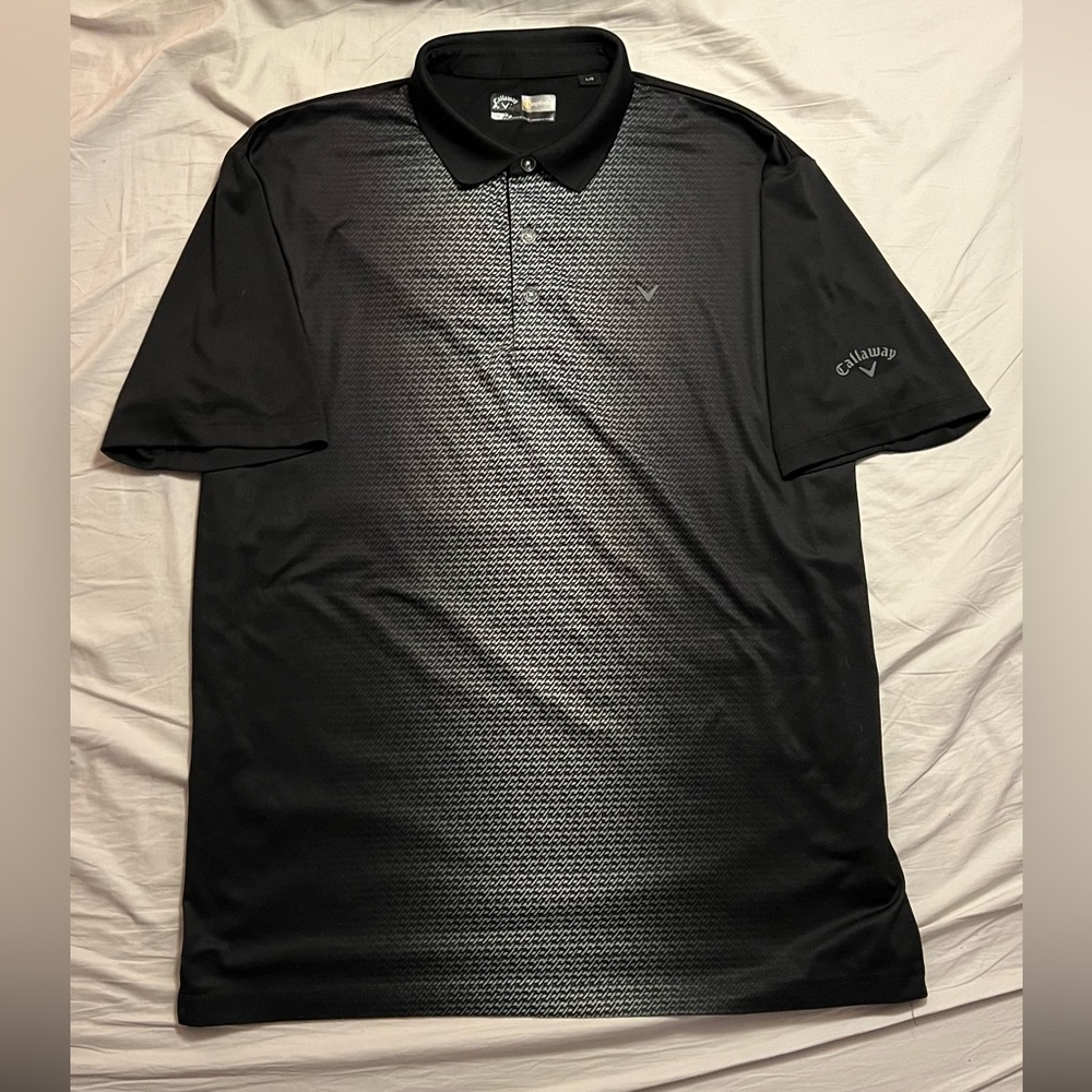 Callaway Black with Grey Detail Golf Polo